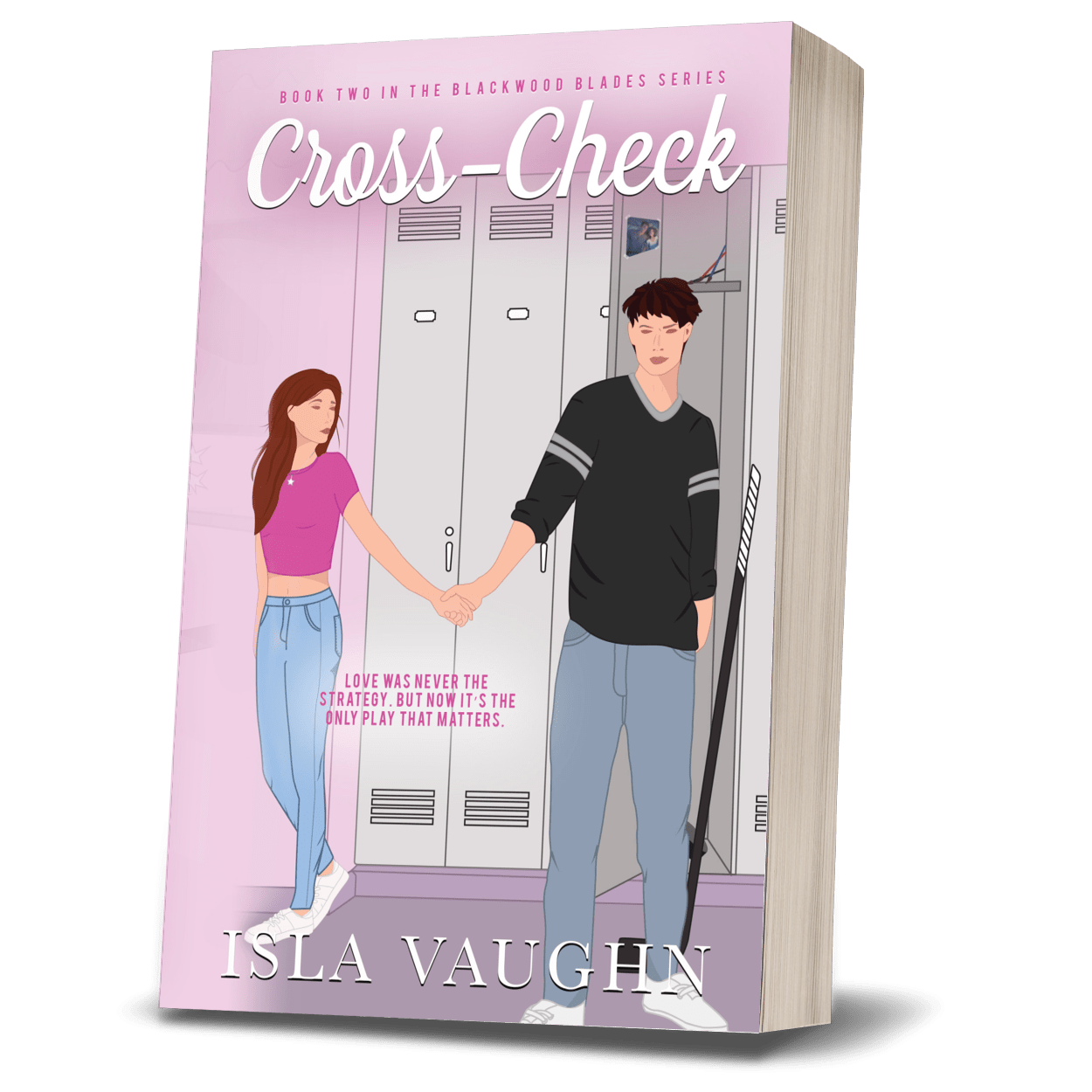 Cross-Check by Isla Vaughn New Adult and college sports romance enemies-to-lovers second-chance academy elite